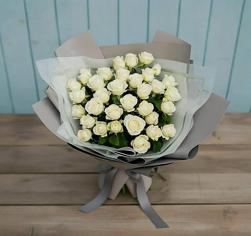 Букет Белоснежная нежность в Талдоме