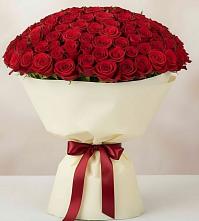 Букет 101 Красная роза Милано в Талдоме
