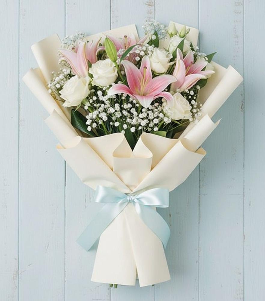 Букет цветов из: Лилии в Талдоме