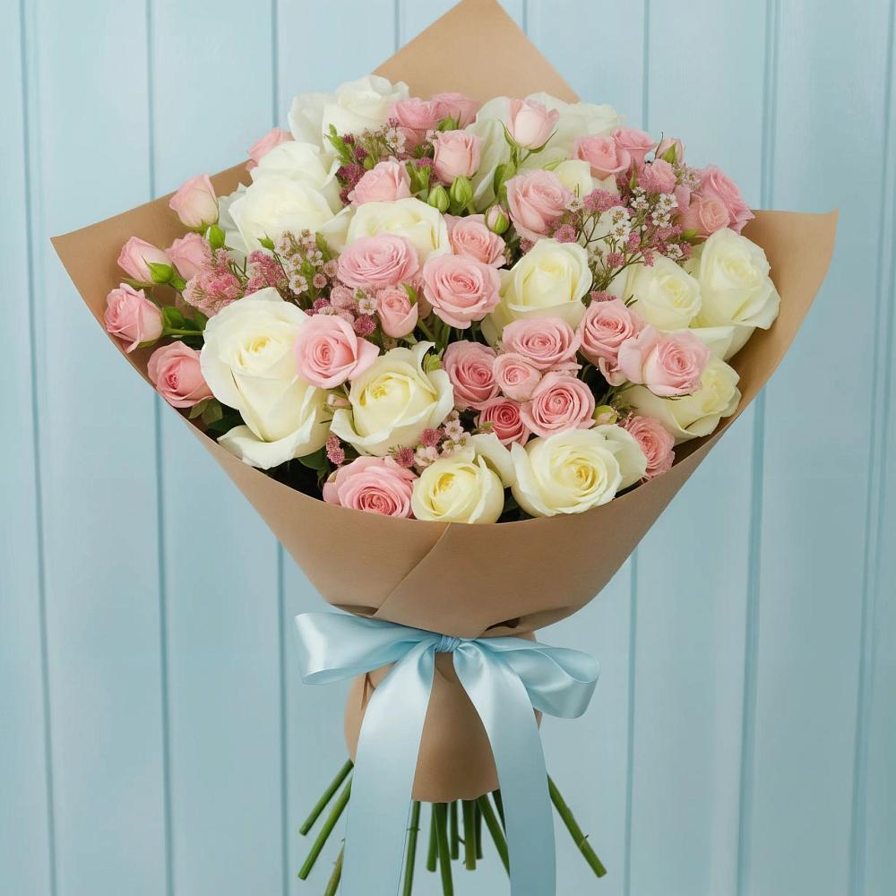 Букет цветов из: Розы в Талдоме