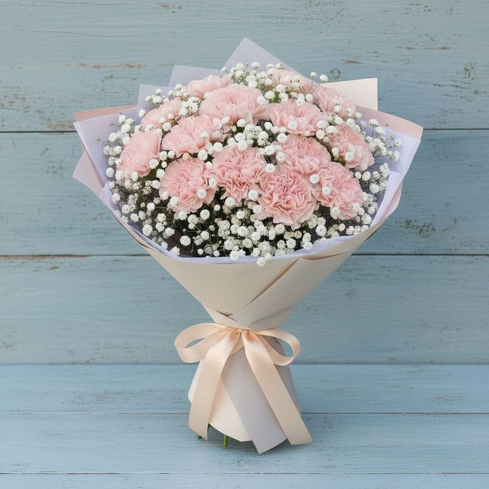 Букет цветов из: Гвоздики в Талдоме