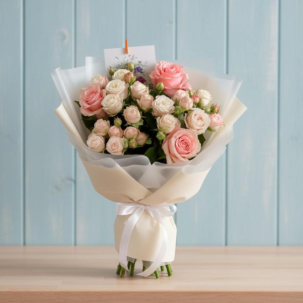 Букет цветов из: Розы в Талдоме