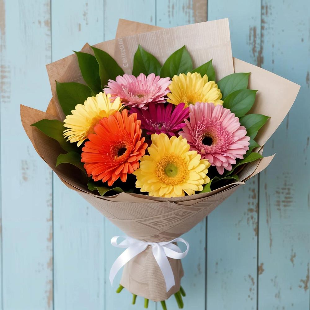 Букет цветов из: Герберы в Талдоме