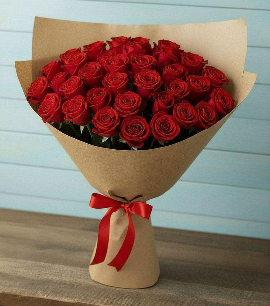 Букет Красные розы Милано в Талдоме