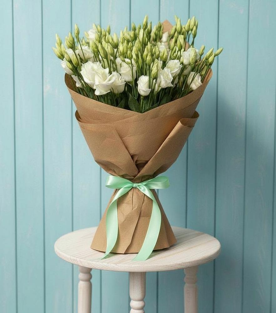 Букет цветов из: Лизиантусы в Талдоме