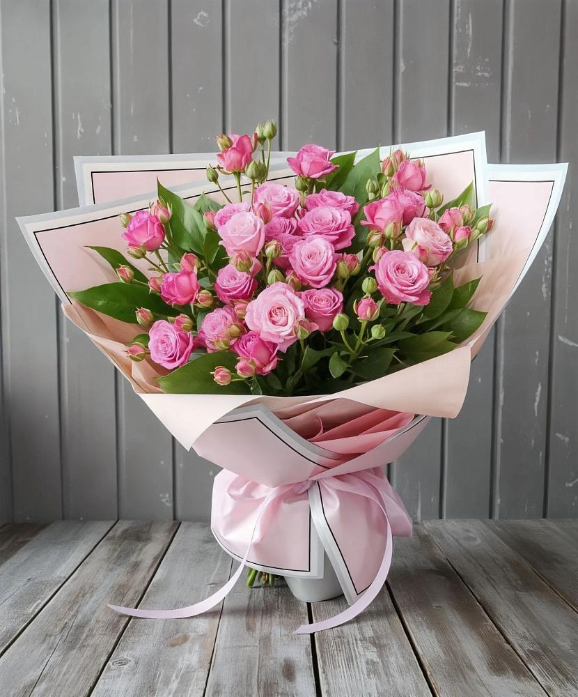 Букет Розовый кустик в Талдоме