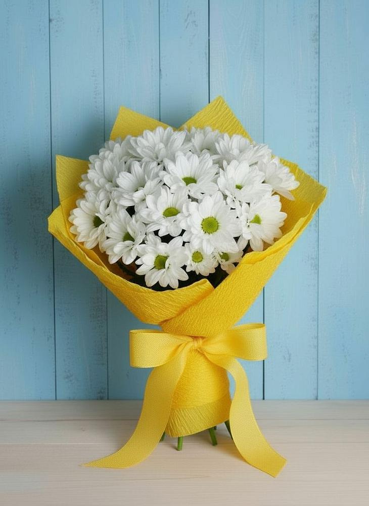 Букет цветов из: Хризантемы в Талдоме