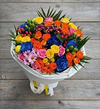 Букет цветов из:  Розы и Хризантемы #REPLACE_PRED# Талдоме