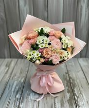 Букет цветов из:  Гвоздики, Розы и Хризантемы #REPLACE_PRED# Талдоме