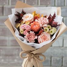 Букет цветов из:  Гвоздики, Хризантемы и Розы в Талдоме