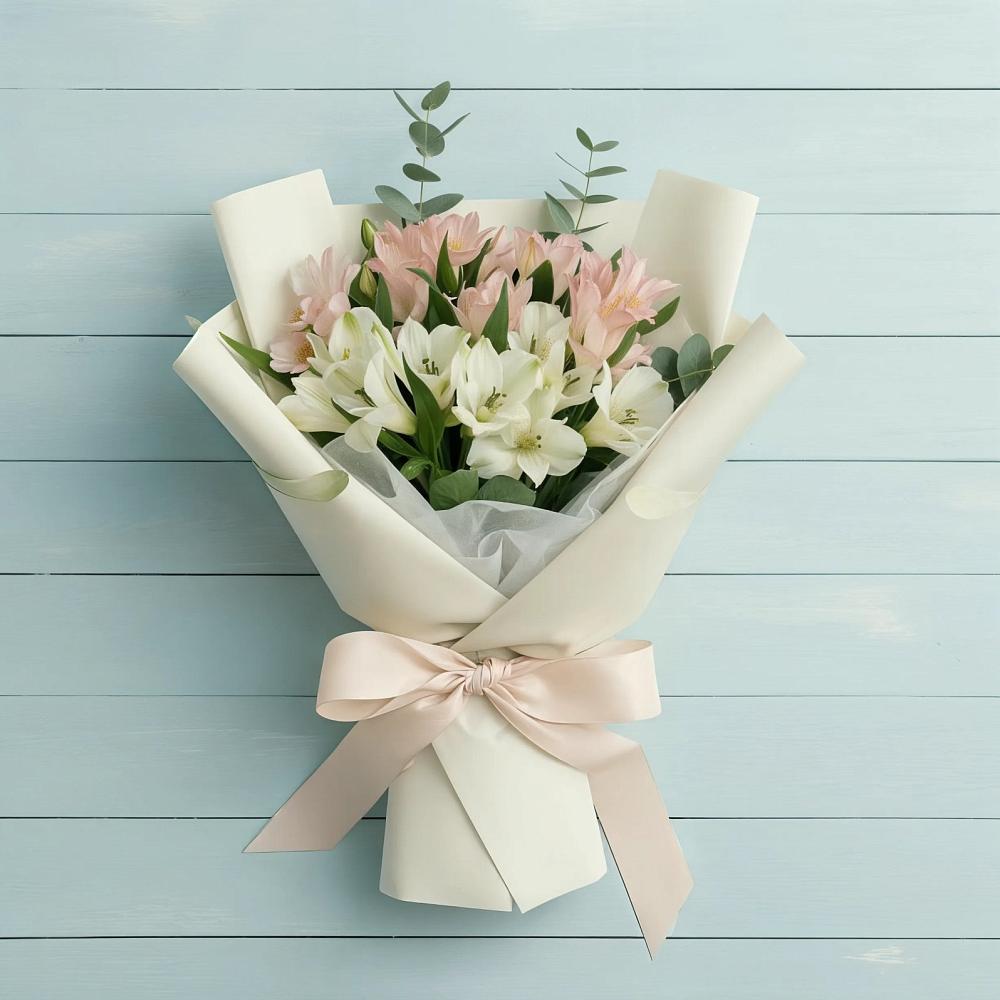 Букет цветов из: Альстромерии в Талдоме