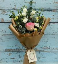 Букет цветов из:  Розы и Лизиантусы в Талдоме